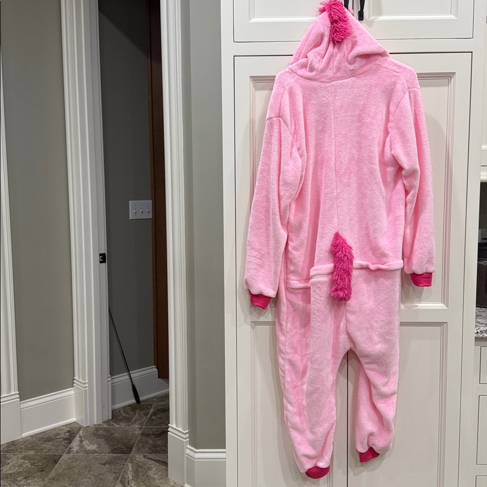 Pink Tenma Unicorn Kigurumi Onesie Costume size small. Pajama. - Picture 5 of 11